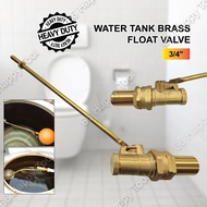 Sofia Heavy Duty Water Tank Brass Float Valve 3/4" Toilet Cistern Tangki Air Batang Bola Pelampung A