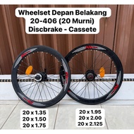 Bicycle Wheelset 20 406 Discbrake Sprocket Cassette