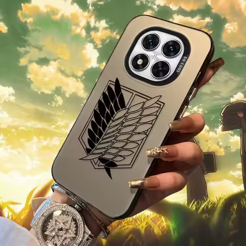 Attack on Titan Illustration Frosted Case for Xiaomi Redmi Note 15 15C 14 Plus 14C 13 5G 13C 12 4G T