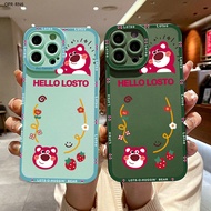 OPPO Reno 5 6 5F 6Z Pro 4G 5G For Soft Casing Phone Case Cartoon Cute Bear Full Cover Thicken Lens Shock-Absorbing Back TPU Cases