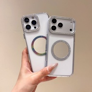 Diamond Mirror Magnetic Case For Vivo Y02 Y02S Y03 Y04 Y11 Y12 Y15 Y17 Y22 Y22S Y19 Y12S Y20 Y20i Y2