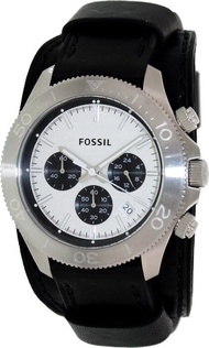 Fossil Men s CH2856 Retro Traveler Chronograph Black Leather Watch