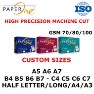 PaperOne bond paper custom size A5 A6 A7 B4 B5 B6 B7 C4 C5 C6 C7 half short letter long legal A4 A3