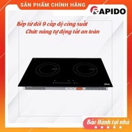 RI4000BS double induction hob with safety lock - 9 levels of capacity