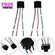 【FRDE】2 x H4 3 Pin Headlight Replacement Repair Bulb Holder Connector Plug Wire Socket