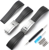 Sight Focus 20mm 21mm Rubber Watch Band For Rolex Daytona,Submariner,Yacht-Master,GMT-Master,Sea Dwe