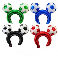 5/10pcs Soccer Party Balloons Decoration Handheld Football Balloon Soccer Headband Balloon Kids Toys
