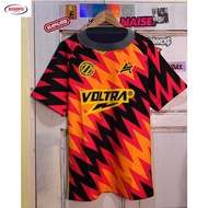 Abstrax Voltra Black Red Jersey Voltra Baju Voltra Baju Metal Band Polo Collar Jersey Motion Loose S