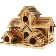 Bird House, Wood Bird Feeder, Bird Feeder Stand, Bird Feeding House, Easy to Hang Use Bird Feeder 3 