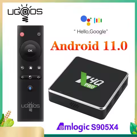 UGOOS Amlogic S905X4 X4Q Extra Plus Pro Cube TV Box Android 11 Winevine L1 AV1 1000M BT5.1 LPDDR4 An
