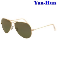 Original 3026 Aviator Sunglasses Unisex Gold G15 vfrg