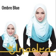 🔥Instant shawl 3 tone light blue tudung sarung 2 muka
