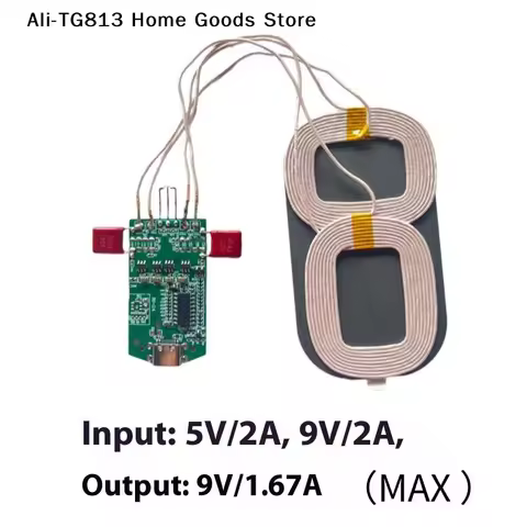[TG813]1Pcs Wireless Charging Type-C Interface 15W Dual Coil Wireless Charging Module Wireless Charg