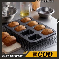 8 Cavity Mini Loaf Pan Non-stick Bread Pan Carbon Steel Brownie Pan Versatile Small Bread Loaf Pan