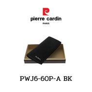 Pierre Cardin (ปีแอร์ การ์แดง) กระเป๋าธนบัตร กระเป๋าสตางค์ใบยาว  กระเป๋าสตางค์เท่ๆ กระเป๋าหนัง กระเป๋าหนังแท้ รุ่น PWJ6-60P-A พร้อมส่ง ราคาพิเศษ