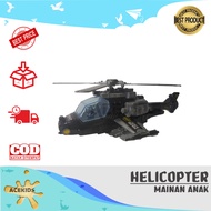 Children's Toy Army Helicopter Apache Military Army Patrol Vehicle - BP9771