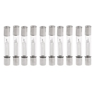 HL 10x 5KV 0 8A 800MA  Voltage Fuse Glass Tube Microwave Oven Fuse Replacement