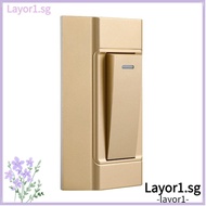 LAYOR1 Surface Mount Switch Wall Light Switch 1 Gang 2 Way Bedroom Bedside Lamp Button Lamp Panel Installation Bedside