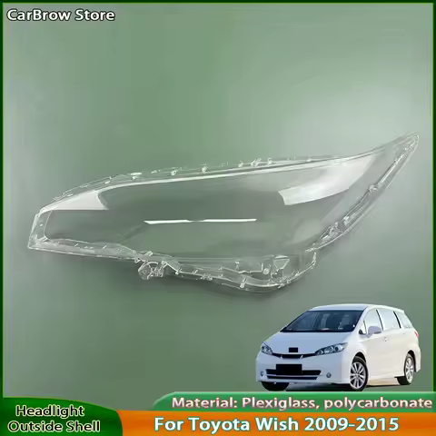 Transparent Headlight Cover Lamp Shade Lampshade Lens For Toyota Wish 2009 2010 2011 2012 2013 2014 