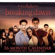 【2012年月曆】暮光之城 破曉ⅠThe Twilight Saga:Breaking Dawn Part 1 ~英國進口*#C10938
