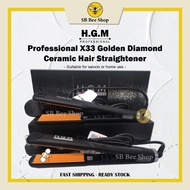 HGM Professional X33/X33L Golden Diamond Ceramic Hair Straightener / Flat Iron