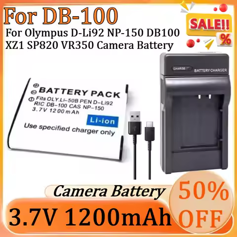 Battery DB-110 Olympus New for DB-110 3.7V 1200mAh DB-110 High Quality Battery for Olympus D-Li92 NP