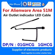 New original Laptop Hinge Cover Air Outlet indicador LED Cable For Dell Alienware Area 51M 51m DDQ70 DC020039M00 01GHCG