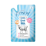 Pramy Goat milk นมแพะสำหรับ สุนัขและแมว ซองละ 60g.