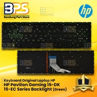 Original Laptop Keyboard hp PAVILION GAMING 15-DK 15-EC BL (Green)