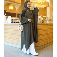 Aleeza Abaya Crinkle Airflow Dress Muslimah Abaya Syari Modern Muslimah Clothing