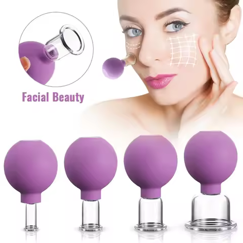 Vacuum Cupping Glass Jar Cellulite Massager For Face Acupuncture Hijama Suction Cup Slimming Fat Bur