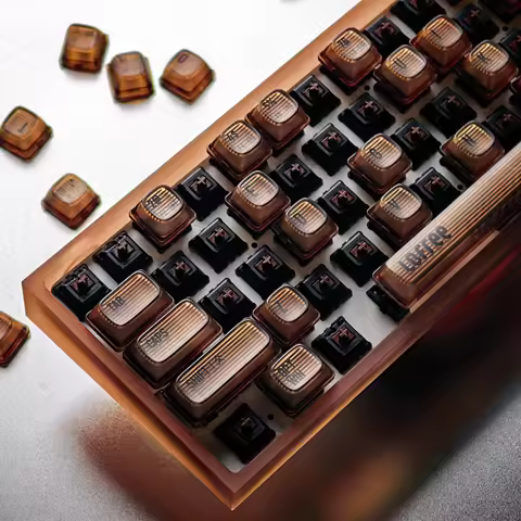 Plane60 V2.5 Mechanical Keyboard Case Custom Arylic GH60 Keyboard Shell Silver Gold Counterweight Me