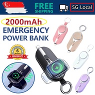 Local Delivery - Portable Magnetic Power Bank 2000mAh Mini Phone Powerbank Emergency Supply Charger for AirPods Watch