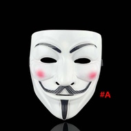 IJVBTV หน้ากากแฟนตาซี วันฮาโลวีน พลาสติก ธีมฟิล์ม แฮ็กเกอร์ Masquerade Party หมวก อุปกรณ์ประกอบฉากปาร์ตี้ อุปกรณ์ประกอบฉากปาร์ตี้ V for Vendetta คอสเพลย์