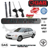 HONDA CIVIC CIVIC SO4 1.5/1.6 (EJ/EK) (FRONT / REAR) 100% GAB SUPER GAS SHOCK ABSORBER