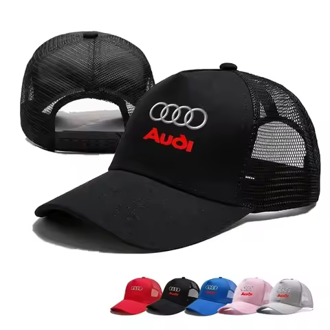 Car Emblems Adjustable Baseball Cap Outdoor Sport Sunshade Hat for Audi A3 A4 B5 B6 B8 A3 8P 8V 8L A