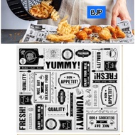 Baking Paper / Wax Paper with YUMMY NEWSPAPER Motif, size 23 x 28 cm ~ LUXURY ~ 50 PCS