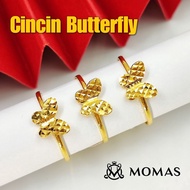 Cincin Butterfly Emas 916 Tulen Cincin Emas 916 Original Cincin Love Emas 916 Tulen Cincin Crown Ema