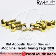 RM Acoustic Electric Guitar Machine Head SET Tuning Peg Tuner 3R3L GOLD Kapok Gitar Akustik Elektrik