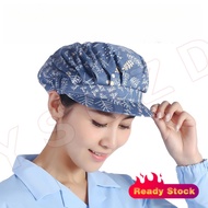 [15,000 Pembelian Semula] Topi Tukang Masak Dapur Topi Kalis Habuk untuk Wanita Topi Asap Anti Minya