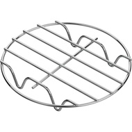 GSlife Steamer Rack 7'' - Stainless Steel Cooling Rack, Round Canning Baking Roasting Rack, Trivet f
