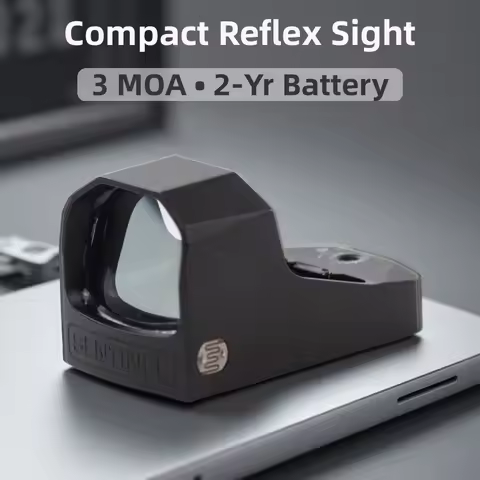 Sentinel 1x16 Compact Reflex 3 MOA Red Dot Sights RMSC Footprint Shake Wake Motion Sensing Manual Br