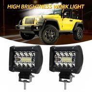 KEVANLY 2pcs LED Work Light Flood Spot Combo Off-road Driving Fog Lamp for Boat SUV Motorcycle headl