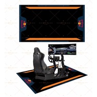 Good Quality F1 Racing Simulator Bracket Anti-slip Carpet Gaming Room Carpet Simulator Floor Mat Rac