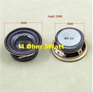 Black Akustik Speaker 3W 4Ohm 40mm External Magnetic 36mm Quality