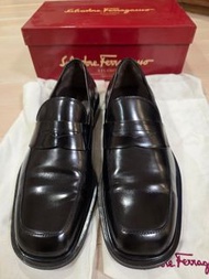 Salvatore Ferragamo 男裝黑色皮鞋