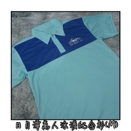 MIT 藍色 撞色 2019日月潭國際萬人泳渡 短袖 紀念衫 運動衫 排汗衫 POLO衫 情侶裝 M碼