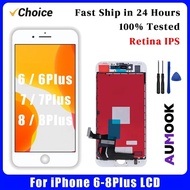 AAA+ OEM LCD Untuk 6 6s 7Plus 8Plus LCD Touch Screen Digiziter Assembly Untuk 6Plus 6sPlus 7 8 Displ