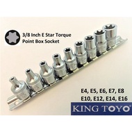 3/8”( Inch) E-Star Torque Point Box Socket For Mechanical Car, Machinery Repairing Usage