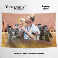 Poster Potret Bintang Bola Sepak Messi - Kejohanan Piala Dunia Argentina / Hiasan Dinding / Permaida